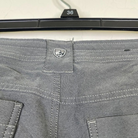 Kuhl Womens Cropped Capri Pants Size 12 Large Zipper Pockets Outdoor Hiking Gray - Picture 6 of 13